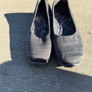 Skechers Women's Charcoal Slip-On Flats